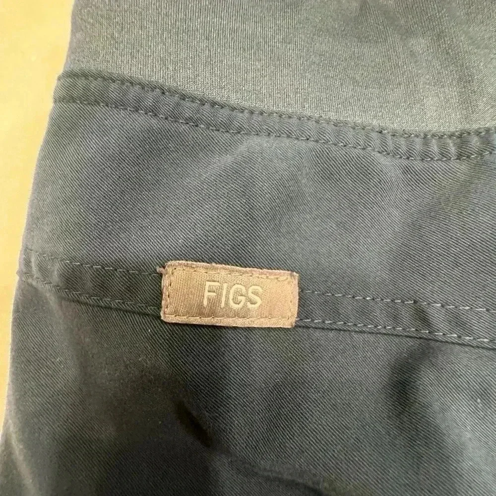 Figs technical collection scrub pants navy stretch tie waist size large